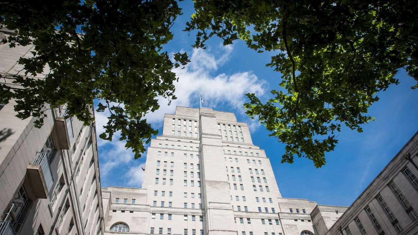 Senate House Exterior With Blue Sky