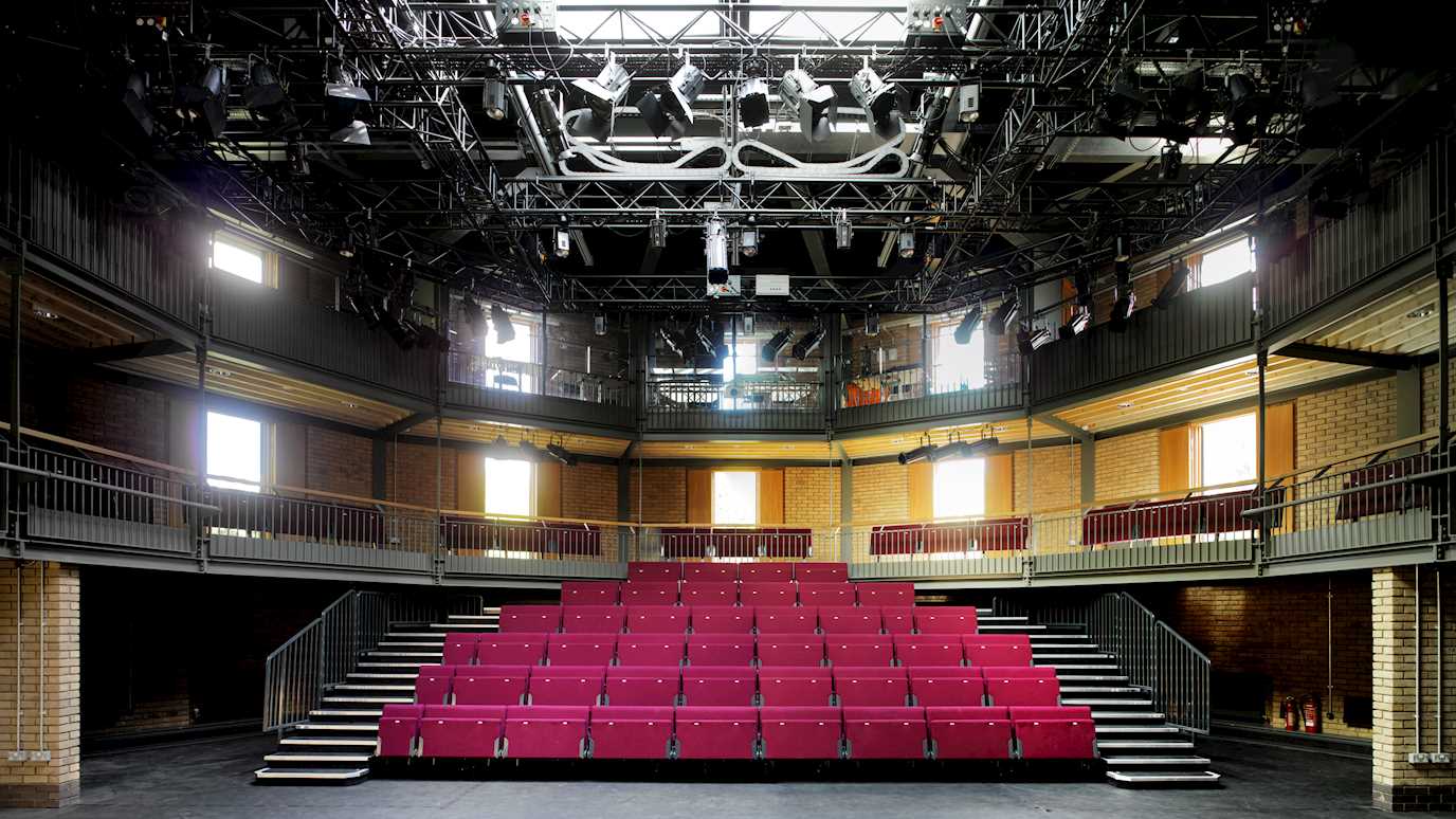 Caryl Churchill Theatre raked seating 